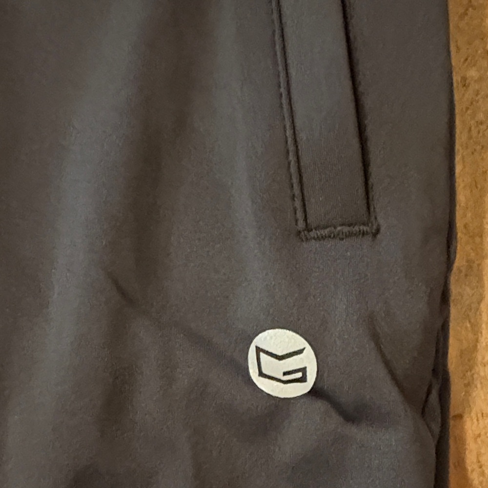 Women's Black Track Joggers with Elastic Waist - Picture 3 of 8
